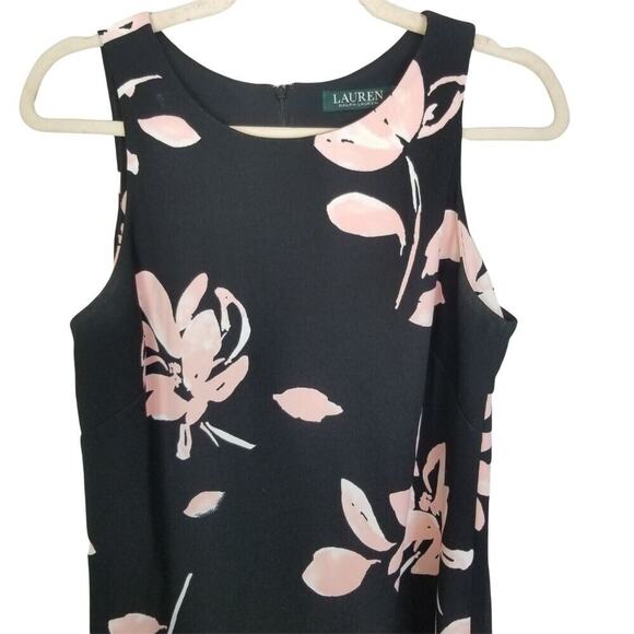 Lauren Ralph Lauren Womens Floral A-Line Dress Size 8 Wedding Guest Career Corp - Picture 2 of 7